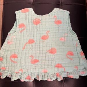 🦩Angel Dear Mint & Coral Flamingo shirt